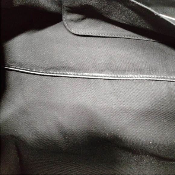 CHLOE Alice Cream and Black Leather Crossbody Satchel 2 Way Bag -Husky White EUC - Picture 9 of 16